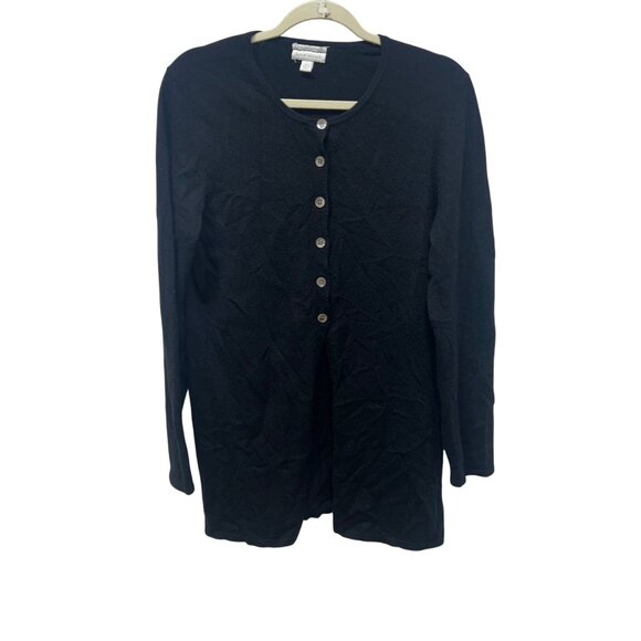 Charter Club 2 Ply Cashmere button up cardigan sweater classic Large - Picture 1 of 6